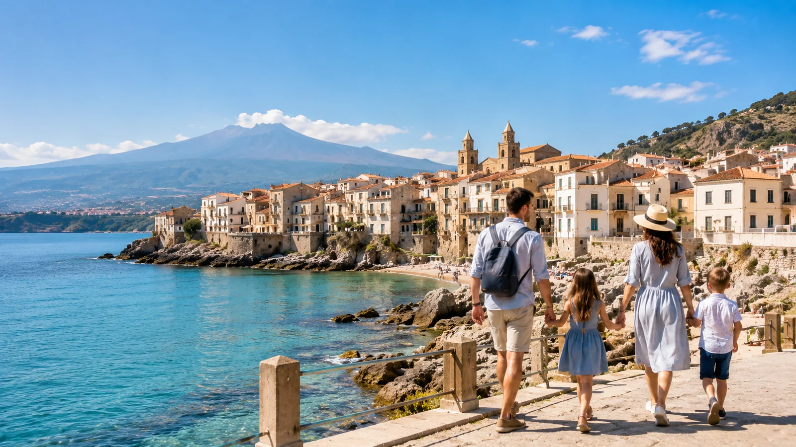 Taormina på Sicilien