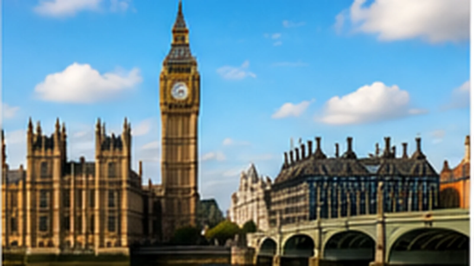 Westminster och Big Ben i London
